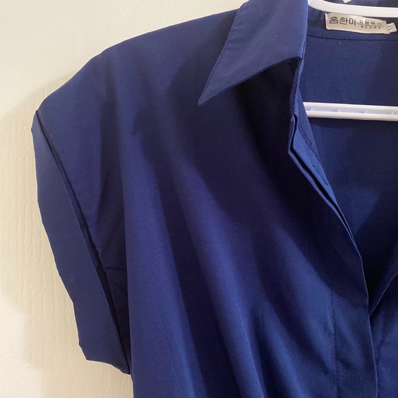 Navy blue Shirt Dress - Picture 1 of 3